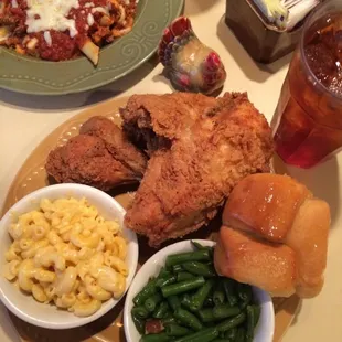 Red Rooster Cafe fried Chicken is offered every Monday as a special. Simply homemade and delish.