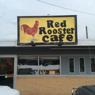 the front of the restaurant