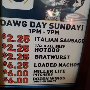 Awesome Sunday specials