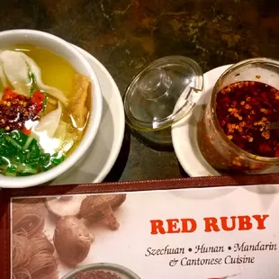 Wonton Sour and Fresh Squeezed Hot Peppers Oil