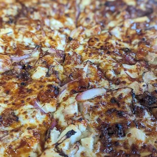 Large BBQ specialty pizza