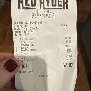 Bill with extra slaw