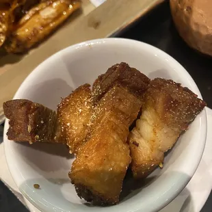 Pork belly bites