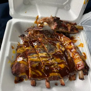 Ribs!  1/2 rack.