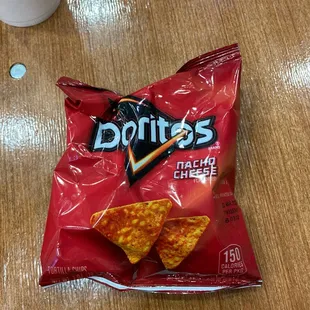 a bag of doritos