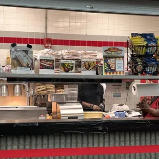 a man behind the counter