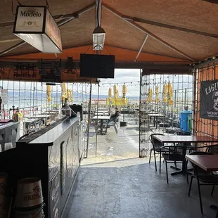 More seating options out back. Perfect for a sunny day.