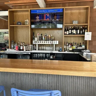 Outdoor bar upstairs