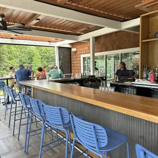 Upstairs outdoor seating