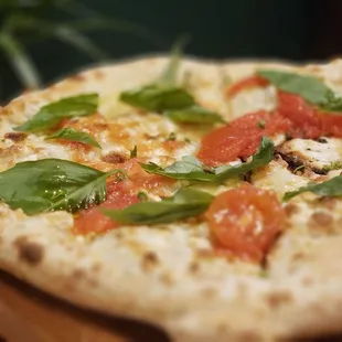 Secret Vegan Pizza #2 - the reverse margherita. Chef Cory has done it again, this time with smoked tomatoes. So much yum.