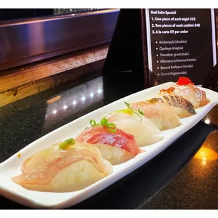 Weekly special nigiri box