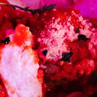 Meatball and Fresh Mozzarella