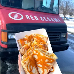 Mini tofu quesadilla