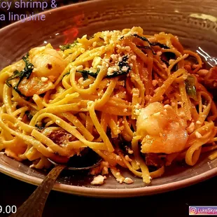 Incredible pasta, that pork belly makes it, excessively fatty and loaded with tangy umami flavors of delight