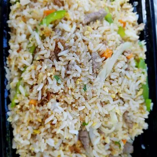 Green Pepper Beef Fried Rice