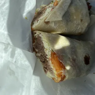 Brisket, cole slaw and sweet potato fries! Amazing!