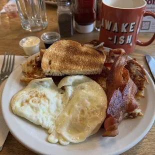 The Red shorts breakfast- they even make their own Jam and it's different every day.