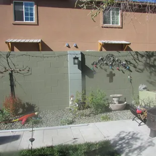 My beautiful backyard, more beautiful because of Ever and Javier.