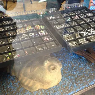 Earrings, plugs, bars, and more available.