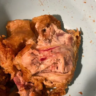 Chicken not fully cooked