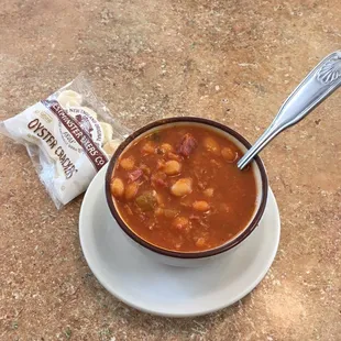 Ham and bean soup.  Pretty tasty.