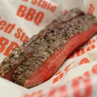 a steak in a wrapper