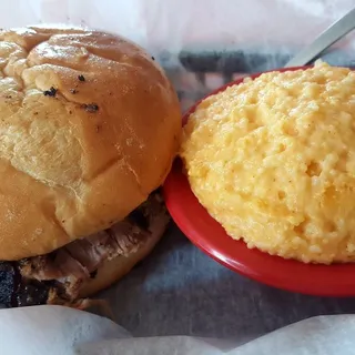 Beer Cheese Brisket Sandwich
