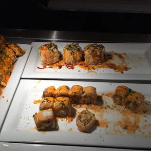 Much better sushi selection than before.  :)
