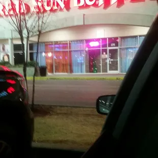 About to head into eat at Red Sun with my friends Josh &amp; Trish