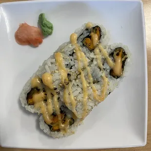 Sweet potatoes tempura roll
