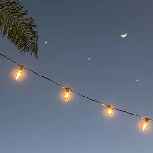 Waxing crescent at Red Table!