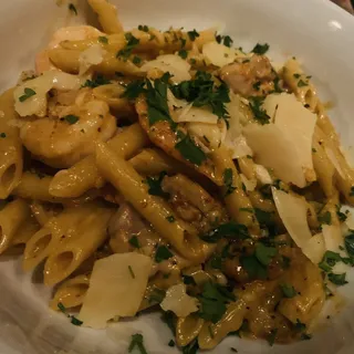 Cajun Shrimp and Chicken Pasta