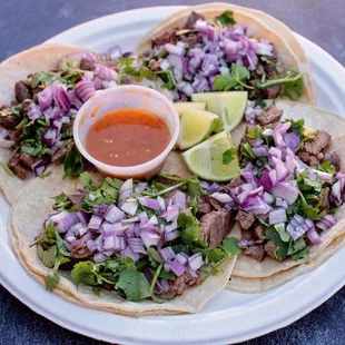 a plate of mexican food