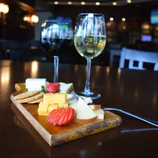 Wine and Cheese at our bar.