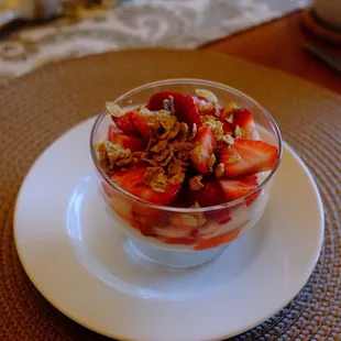 Strawberry and yogurt