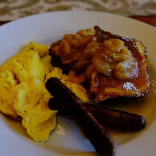 Banana orange zest French toast, amazing