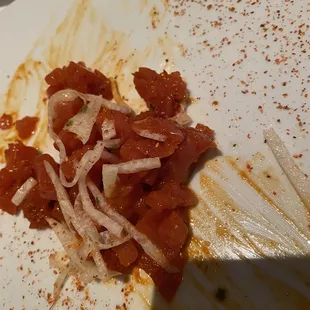 Tuna appetizer- way too spicy