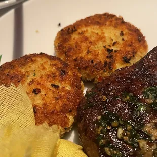 Crab cakes that were tiny and additional $20 to my entree