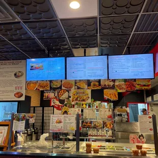 Menu and ordering line up