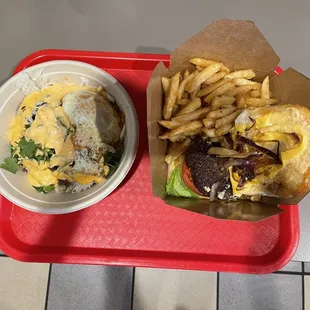 Bulgogi Bowl and Bulgogi Burger with French Fries (2.23.23)