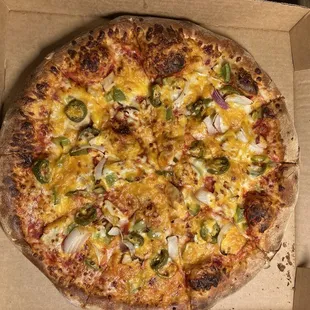Excellent Chicken Fajita Pizza!