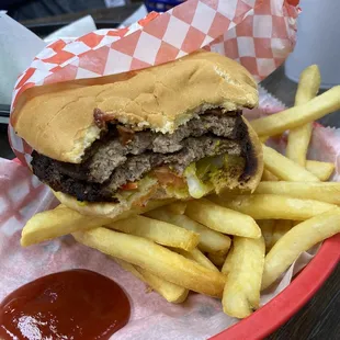 Double Texas Burger with Bacon