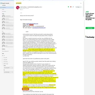 disgusting. despicable. Gabriel Shaffer and Rachel Cronin cover for this awful man.