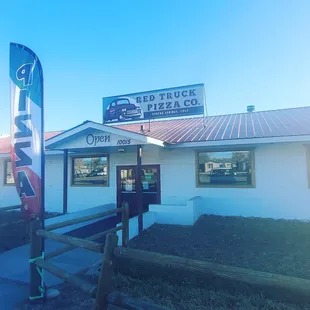 the front of the restaurant