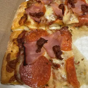 Pepperoni, Ham &amp; Chorizo Pizza