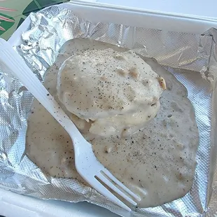 Biscuit &amp; Sausage Gravy