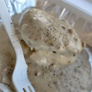 Biscuit &amp; Sausage Gravy