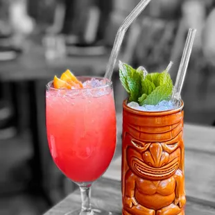 Blood Orange Mocktail and Coconut Mojito