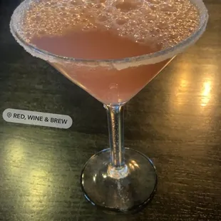 Raspberry lemon drop mocktail