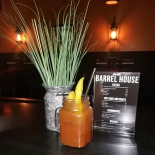 Best Bloody's and Beer Cheese Chicken Pizza!